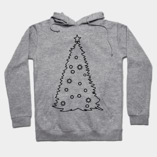 Christmas Tree Outline Hoodie